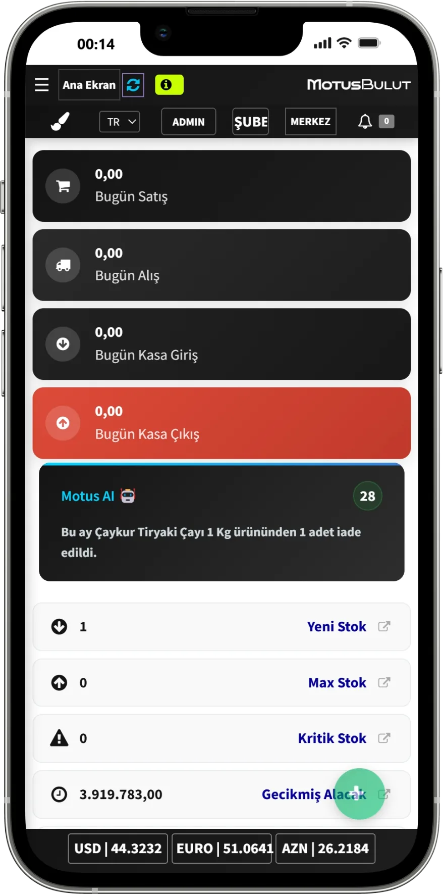 Dövizli satış ekranı