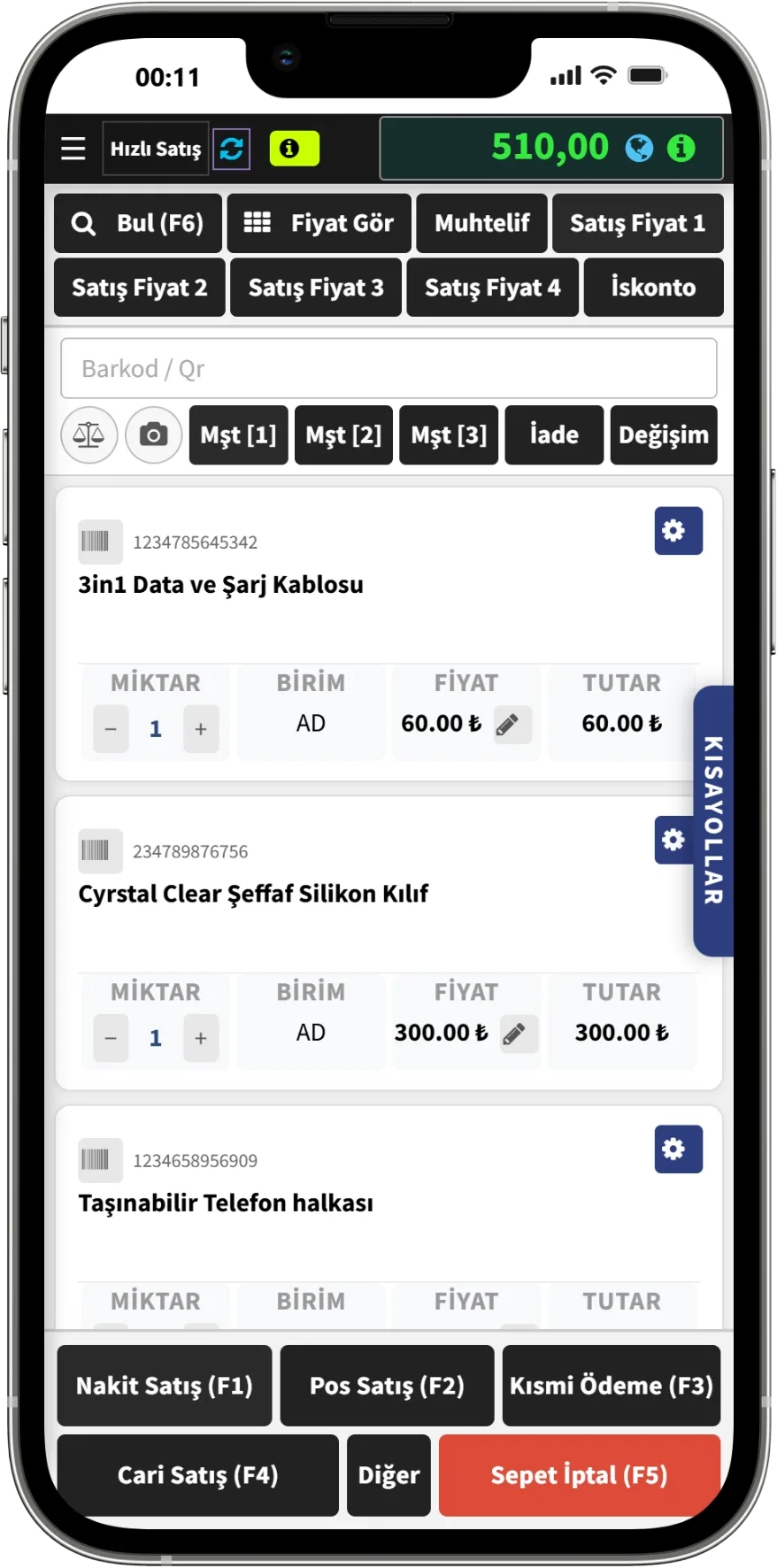 Para birimi değiştirme ekranı